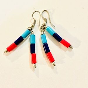 Multicoloured Small Hanging Earrings